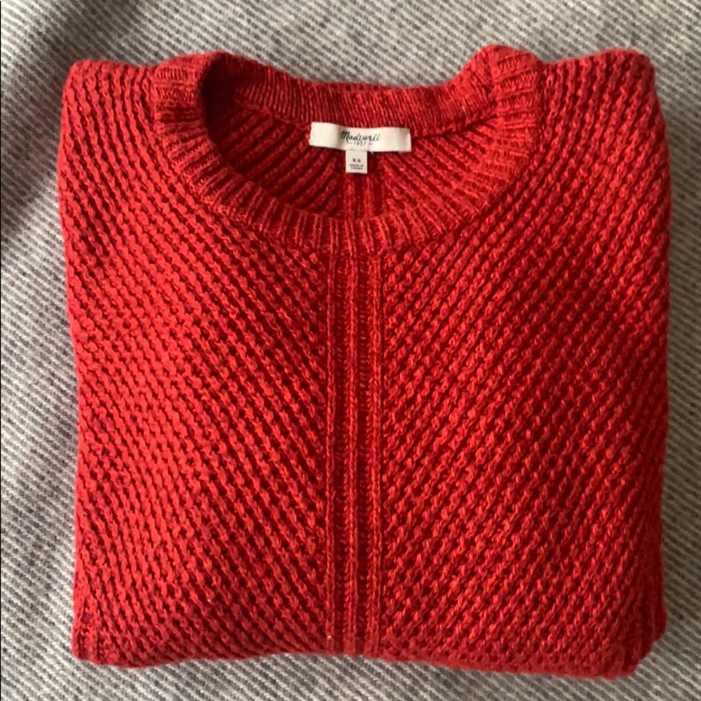 Red Madewell Knit Sweater